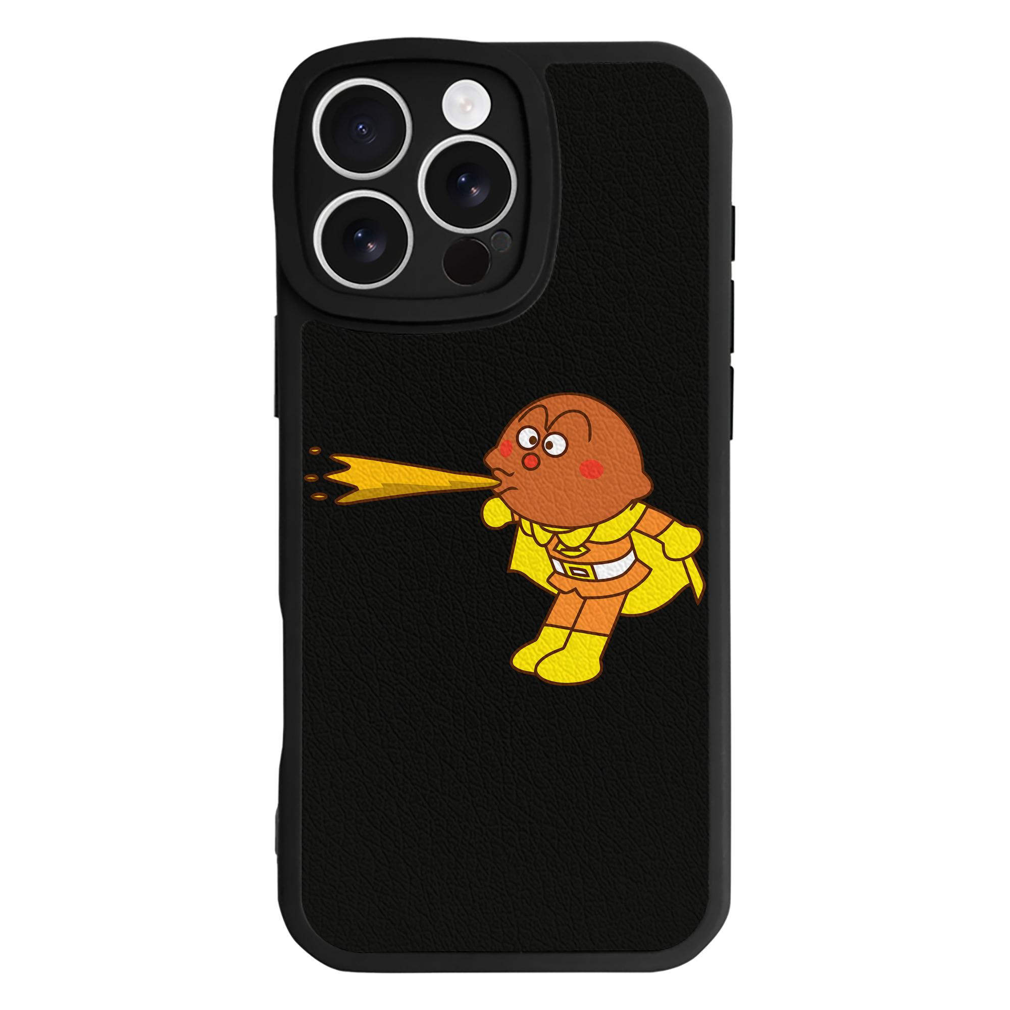 （画像用） アンパンマン Anpanman 【iPhone 16シリーズ対応】シリコンスマホケース（レザー調） 材質：シリコン